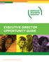 EXECUTIVE DIRECTOR OPPORTUNITY GUIDE