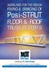 Posi-STRUT FLOOR & ROOF TRUSS SYSTEMS FIXING & BRACING OF GUIDELINES FOR THE DESIGN