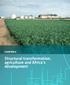CHAPTER 6. Structural transformation, agriculture and Africa s development