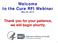 Welcome to the Cure RFI Webinar