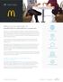 Why you re still lovin it MCDONALD S MAKES THE TRANSFORMATION TO CUSTOMER-FIRST
