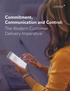 Commitment, Communication and Control: The Modern Customer Delivery Imperative