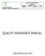 QUALITY ASSURANCE MANUAL CHAPTER COVER. PAG # 1 of 1 REVISION DATE 05/27/2014 FLUID FILTRATION MANUFACTURING CORPORATION UNCONTROLLED COPY
