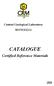 Central Geological Laboratory MONGOLIA CATALOGUE. Certified Reference Materials