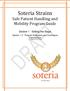 Soteria Strains Safe Patient Handling and Mobility Program Guide