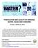 PURIFICATION AND QUALITY OF DRINKING WATER: ISSUES AND CONCERNS