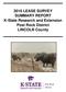 2016 LEASE SURVEY SUMMARY REPORT K-State Research and Extension Post Rock District LINCOLN County