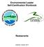 Environmental Leader Self-Certification Workbook. Restaurants
