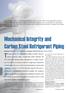 Mechanical Integrity and Carbon Steel Refrigerant Piping