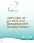 User s Guide for Extracting Oligo Therapeutics from Biological Samples