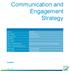 Communication and Engagement Strategy