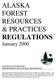 ALASKA FOREST RESOURCES & PRACTICES REGULATIONS January 2000