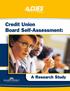 Credit Union Board Self-Assessment: A Research Study