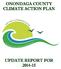 ONONDAGA COUNTY CLIMATE ACTION PLAN UPDATE REPORT FOR