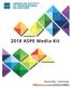 2018 ASPE Media Kit. Sponsorship + Advertising
