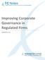 Improving Corporate Governance in Regulated Firms