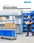 LOGISTICS + INDUSTRY BEST OF. Material Handling. Order picking transport warehousing