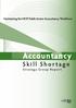 Maintaining the NSW Public Sector Accountancy Workforce. Accountancy. Skill Shortage. Strategy Group Report