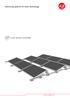 Mounting systems for solar technology FLAT ROOF SYSTEMS.
