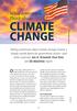 CLIMATE CHANGE. On many issues, public opinion is so. What Americans Think about