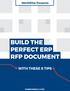 BUILD THE PERFECT ERP RFP DOCUMENT