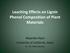 Leaching Effects on Lignin Phenol Composition of Plant Materials