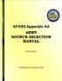 AFARS Appendix AA ARMY SOURCE SELECTION MANUAL