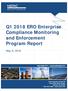 Q ERO Enterprise Compliance Monitoring and Enforcement Program Report