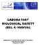 LABORATORY BIOLOGICAL SAFETY (BSL-1) MANUAL
