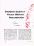 Simulation Studies of Nuclear Medicine Instrumentation
