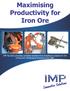 Maximising Productivity for Iron Ore