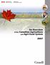 An Overview. of the Canadian Agriculture and Agri-Food System