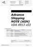 Advance Shipping NOTE (ASN) VDA 4913 v03