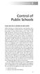 Control of Public Schools
