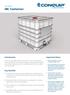 IBC Container. Introduction. Important Notes. Key Benefits. User Guide