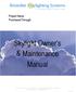 Skylight Owner s & Maintenance Manual