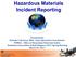 Hazardous Materials Incident Reporting