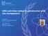 IAEA activities related to construction and risk management