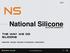 National Silicone THE WAY WE DO SILICONE SILICONE RUBBER SHEETING SPONGE MOLDED EXTRUSIONS COMPOUNDS