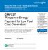 CMP237 Response Energy Payment for Low Fuel Cost Generation
