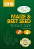 MAIZE & BEET SEED PRODUCT GUIDE