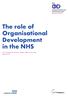 The role of Organisational Development in the NHS