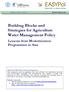 Building Blocks and Strategies for Agriculture Water Management Policy