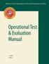 Operational Test. & Evaluation. Manual. Second Edition