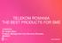 TELEKOM ROMANIA THE BEST PRODUCTS FOR SME. 10/03/2016 Dr. Vasile Voicu Product Management Core Services Romania BRASOV