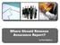 Where Should Revenue Assurance Report?