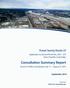 Consultation Summary Report. Fraser Surrey Docks LP. Application to Amend Permit No Direct Transfer Coal Facility