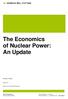 The Economics of Nuclear Power: An Update