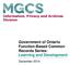 Information, Privacy and Archives Division. Government of Ontario Function-Based Common Records Series: Learning and Development