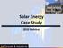 Solar Energy Case Study Webinar